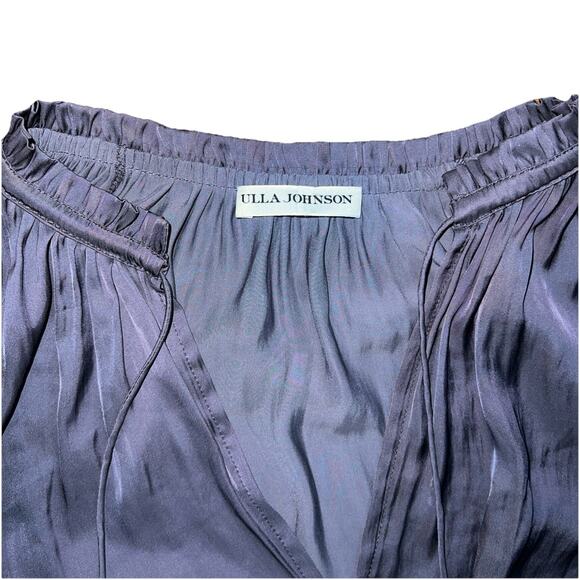 ULLA JOHNSON Kiko Dress In Midnight Gray Size 0 Y2K Lagenlook A001417 - Picture 5 of 7